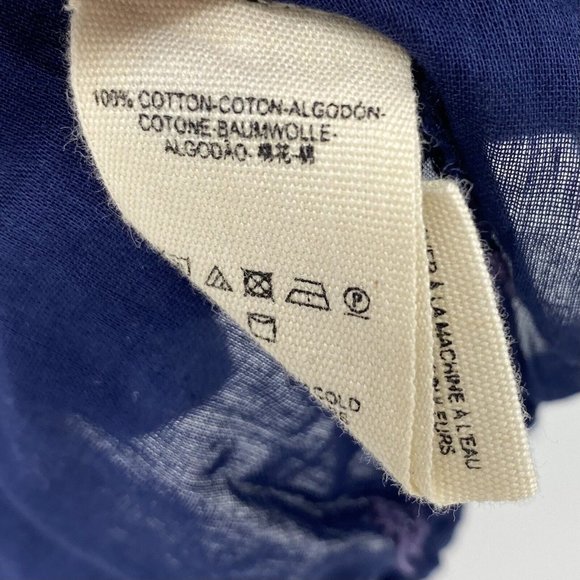 New FREE PEOPLE $78 Navy Blue Eternal Love Embroidered Tassel Tank Size Medium - Picture 8 of 8